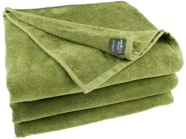 Massage handdoek 100x220 legergroen - Afbeelding 2